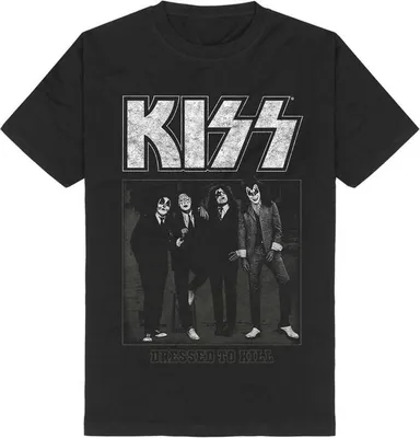 Produktbild von Kiss T-Shirt Herren Dressed to kill schwarz Band-Merch, Bands 100% Baumwolle M
