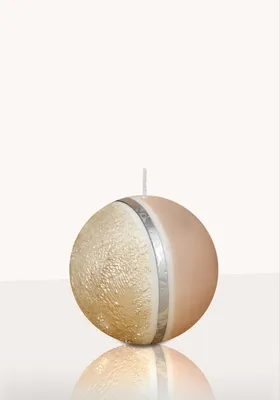 Produktbild von Designkerze Atica  Kugelkerze Taupe 80 mm