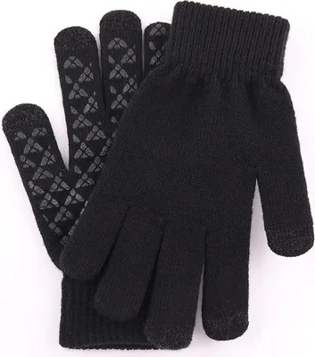 Produktbild von Schwarze Winter Handschuhe - Touchscreen & Rutschfest KP21358