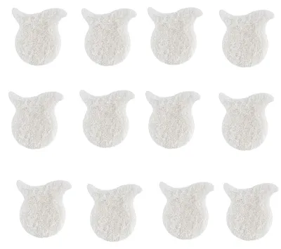 Immagine prodotto di INF Tappetini Anti-Pelucchi per Lavatrice 12 pezzi - Cotone e Poliuretano, Pad Adesivi per Rimozione di Pelucchi e Capelli
