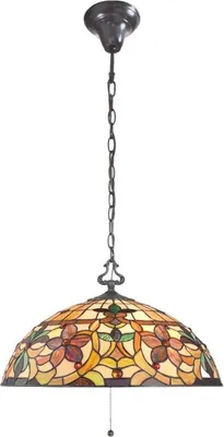 Zdjęcie produktu dla Lampa wisząca, lampa sufitowa, szkło Tiffany, metal, D 50,8 cm