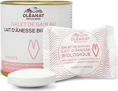 Productafbeelding van Oléanat Ezelmelkbadtablet 5 in blik - 500 Ml