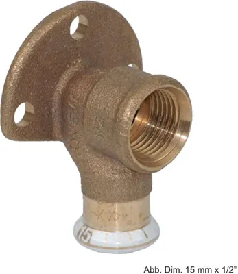 Produktbild von Geberit 63457 Mapress Kupfer Anschlusswinkel 90Gr