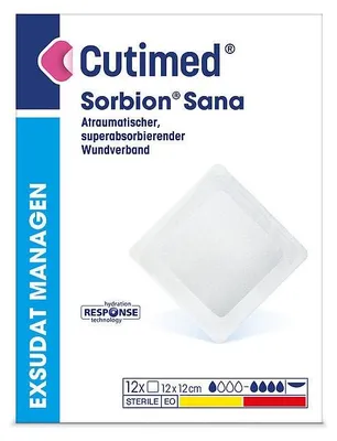 Image de Pansement Cutimed Sorbion Sana 12x22 cm 12 pces
