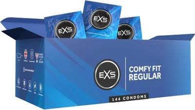 Zdjęcie produktu dla EXS Regular 144 szt. prezerwatywy klasyczne, cienki i wytrzymały lateks