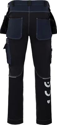 Image de Pantalon Avacore, stretch, cordura, noir et bleu marine, taille 54, Avaflex
