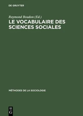 Produktbild von Le vocabulaire des sciences sociales