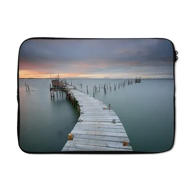 Produktbild von MuchoWow® Laptop Hülle 14 ZollAnlegestelle in Portugal Laptoptasche - Laptoptasche - Stoßsicher - Schutzhaube