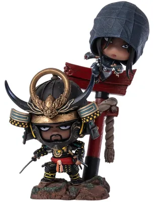 Immagine prodotto di PureArts Assassin's Creed - Figurine Qlectors di Naoe e Yasuke