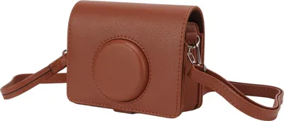 Produktbild von Kameratasche, modische Kunstleder-Schutztasche mit Schultergurt für Fuji Instax Mini Evo, Braun