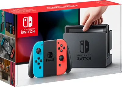 Produktbild von Nintendo Switch Konsole, Farbe: Neon-Rot/Neon-Blau