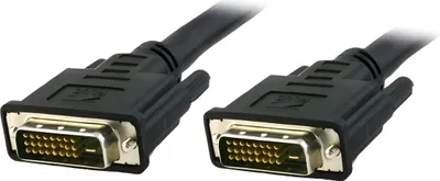 Produktbild von Techly 1.8m DVI-D, 1,8 m, DVI-D, DVI-D, Männlich, Männlich, Schwarz