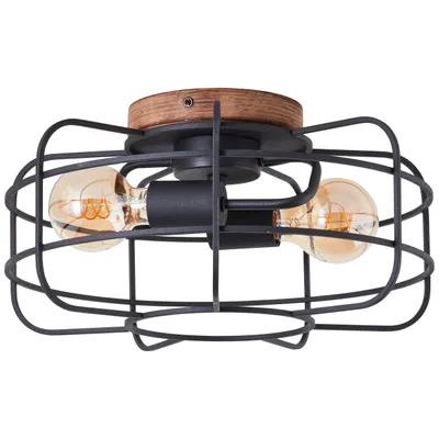 Produktbild von BRILLIANT Deckenleuchte 40cm Gwen braun IP20 E27 40 Watt g. f. Normallampe