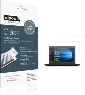 Image de 2x Protection ecrán pour Lenovo ThinkPad L460 Verre souple Film Protecteur 9H dipos