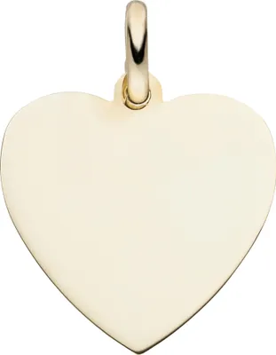 Produktbild von JOBO Anhänger Gravurplatte Herz 333 Gold Gelbgold