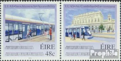 Produktbild von Briefmarken Irland 2004 Mi 1591-1592 Paar (kompl.Ausg.) postfrisch LUAS Straßenbahnsystem