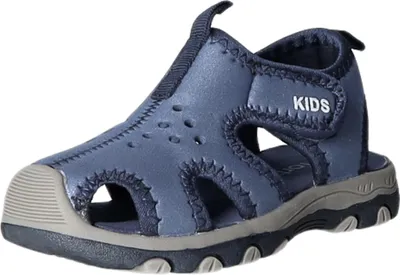 Produktbild von Minilette Blau mit Klettverschluss und strapazierfähiger Schaumstoffdecksohle