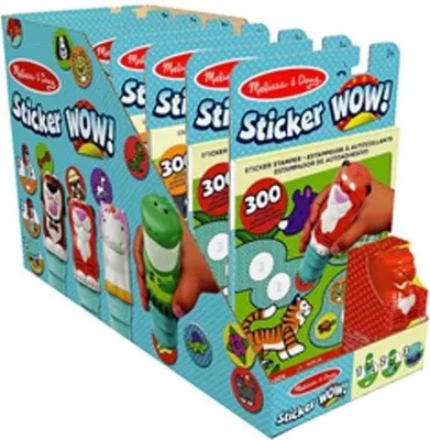Produktbild von Sticker WOW Stempelset + Malblock, 300 Aufkleber, 24 Seiten, ab 3 Jahren