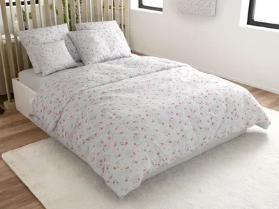 Produktbild von Mikrofaser-Bettwäsche FLORINE, cremefarben. Maße: 70 x 80 cm | 140 x 200 cm