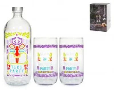 Immagine prodotto di PASABAHCE Set 5 Pezzi Tikiparty In Vetro Decorato
