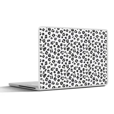 Produktbild von MuchoWow® Laptop Aufkleber Sticker Cover Pantherdruck - Grau - Schwarz 36.5x27.5 cm - Laptop-Sticker