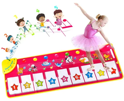 Image de Tapis de piano, jouet pour enfants, cadeau pour garçons et filles, tapis de danse pour tout-petits