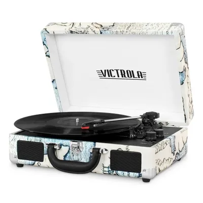 Immagine prodotto di VICTROLA giradischi vinile vintage borsa per laptop Bluetooth - Retro Map