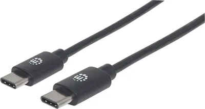 Produktbild von MANHATTAN USB C Anschlusskabel USB2.0 C-Stecker/C-Stecker 1m