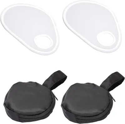 Productafbeelding van Cameraflits Diffuser - Flitsverspreider Opvouwbaar - Zacht Licht Effect - Draagbaar Met Opbergtas - 30 cm - Wit