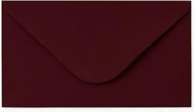 Zdjęcie produktu dla Koperty DL Bordowe Burgundowe 120g 10 sztuk - Eleganckie Koperty