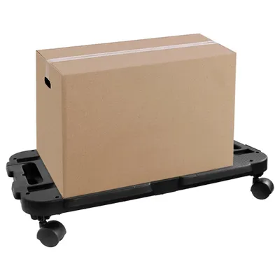Image de vidaXL Roulette de transport noire polypropylène 200 kg