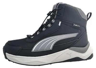 Image de Bottes Puma Evolve 2.0, modèle TEX J, chaussures de sport pour femmes, couleur noire, style décontracté