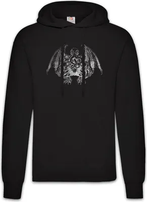 Produktbild von Urban Backwoods Cthulhu V, Herren Hoodie, Farbe: Schwarz, Größe: L
