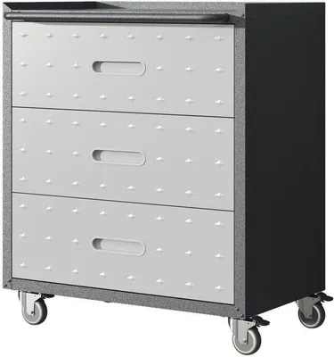 Produktbild von Metallene Werkzeugbox - Schwer - Rädern - 3 Ladegeräte