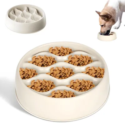 Productafbeelding van Anti-Slik voerbak voor honden en katten, ø 19 cm, vaatwasserbestendig, antislip