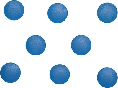 Produktbild von MAUL Magnet MAULsolid rund 8 Stück 0,3 kg Kunststoff Ferrit bruchsicher Ø 2 x 0.75 cm blau