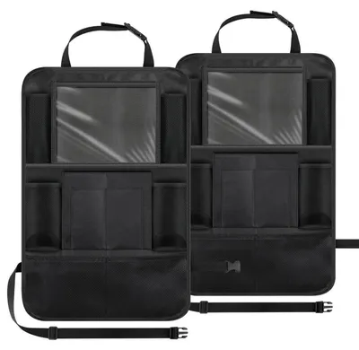 Immagine prodotto di Organizzatore per schienale con tasca per tablet e 10 tasche, realizzato in tessuto Oxford impermeabile