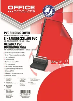 Obrázok produktu pre Výplň A4 PCV 200mikr červená 100s