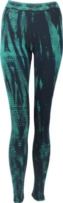 Produktbild von Leggings - Batik - Bamboo - schwarz - grün-blau S/M