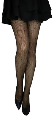 Produktbild von MARILYN gemusterte halbtransparente Netz-Strumpfhose, 96 holes, Größe 40/42 (M/L