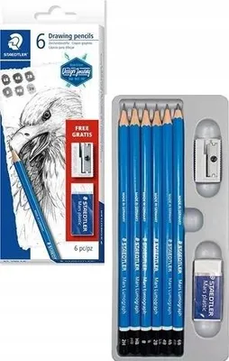 Produktbild von STAEDTLER Bleistift Lumograph Set 6B-2H