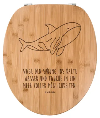 Produktbild von Mr. & Mrs. Panda Toilettendeckel Orca - Transparent - Geschenk, Orcas, Meer, Arbeit, Urlaub, Motivation, Klodeckel, WC Sitz, Deckel, Brille, WC-Brille, Wal