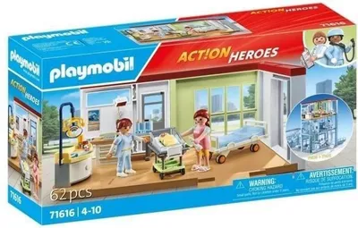 Zdjęcie produktu dla PLAYMOBIL Pokój Noworodkowy, City Life, Kompatybilny z Szpitalem Miejskim 71615, 62 Elementy, Dla Dzieci od 4 Lat
