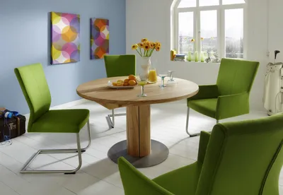 Produktbild von Auszugstisch Ida Ø 120 cm Rund inkl. Auszug Kernbuche Esstisch Massivholztisch