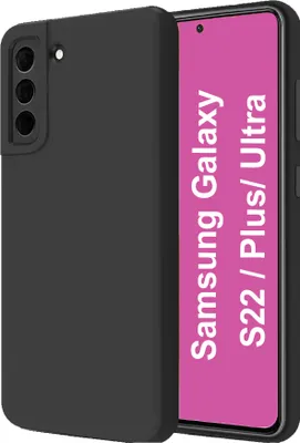 Produktbild von Samsung Galaxy S22 Plus Silikon Schutzhülle Case Handyhülle Tasche Back Cover Matt Dünn Schwarz