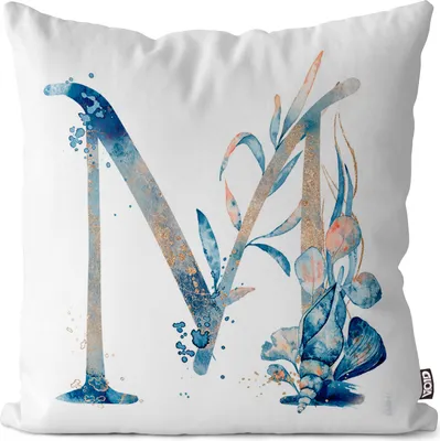 Produktbild von VOID M Buchstaben Schrift Namen Kissenbezug Kissenhülle Sofakissen Kissen Deko Outdoor-Kissen Dekokissen