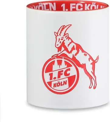 Produktbild von 1. FC Köln Tasse "Prägung" weiß