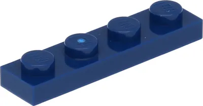 Produktbild von Lego® 1x4 Platte 3710 - 10 Stück Dunkelblau