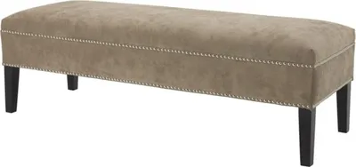 Produktbild von Casa Padrino Luxus Sitzbank Greige 140 x 50 x H. 45 cm - Luxus Qualität