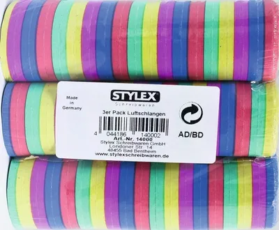 Produktbild von Serpentyny Stylex 14000, 18 rolek, worek 3 sztuk papieru